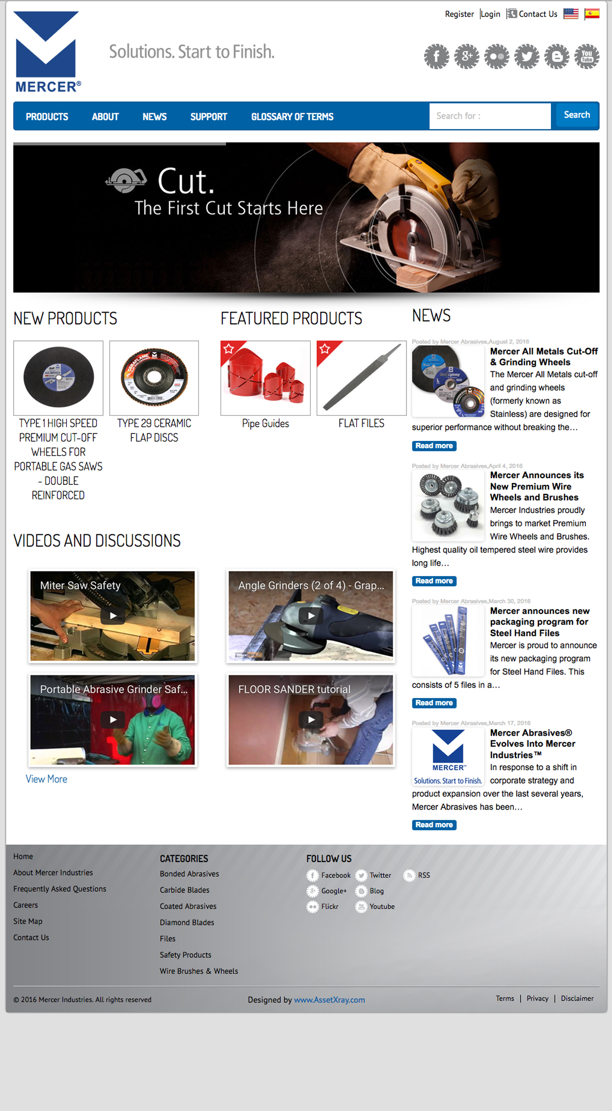 Mercer Industries home page